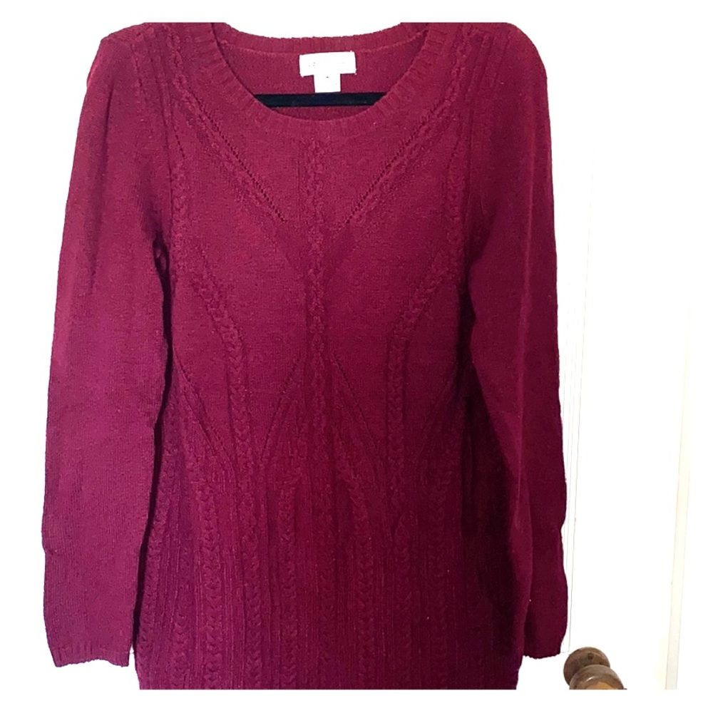 Liz Claiborne Maroon Women’s Long Sleeve Sweater
